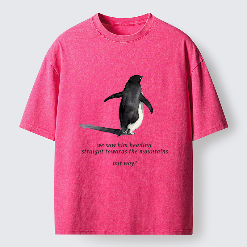 Tokyo-Tiger Lonely Penguin Washed T-Shirt