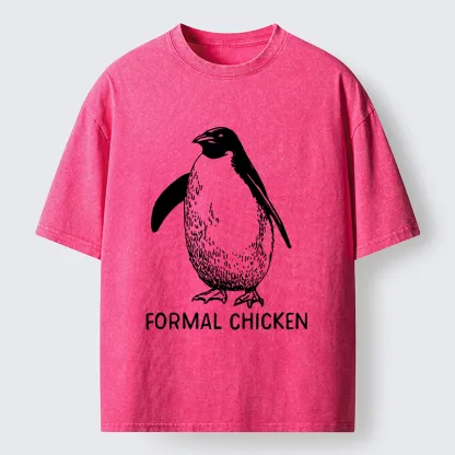 Tokyo-Tiger Funny Penguin Joke Meme Washed T-Shirt