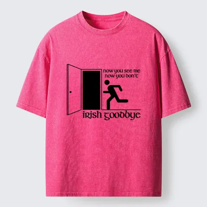 Tokyo-Tiger Irish Goodbye Exit Washed T-Shirt