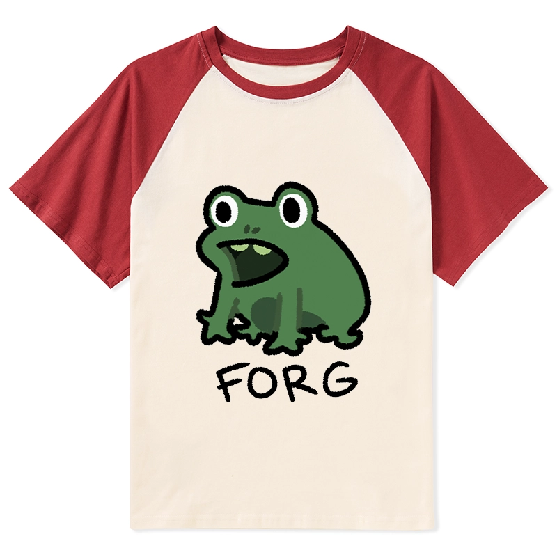 Tokyo-Tiger Funny Forg Japan Raglan T-shirt