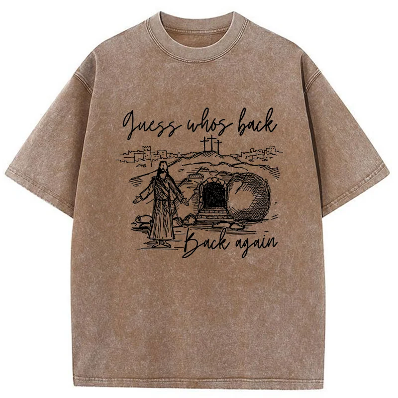 Tokyo-Tiger Funny Jesus Washed T-Shirt