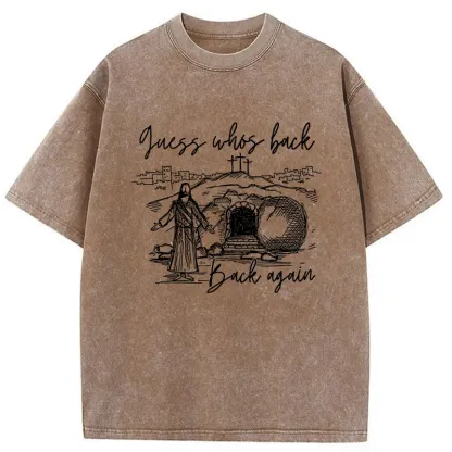 Tokyo-Tiger Funny Jesus Washed T-Shirt