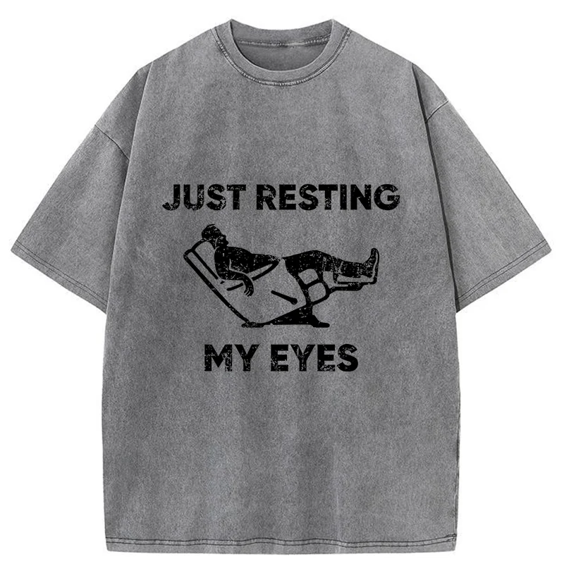 Tokyo-Tiger Give Your Eyes A Rest Washed T-Shirt