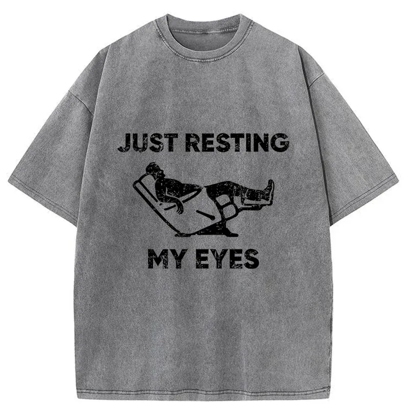 Tokyo-Tiger Give Your Eyes A Rest Washed T-Shirt