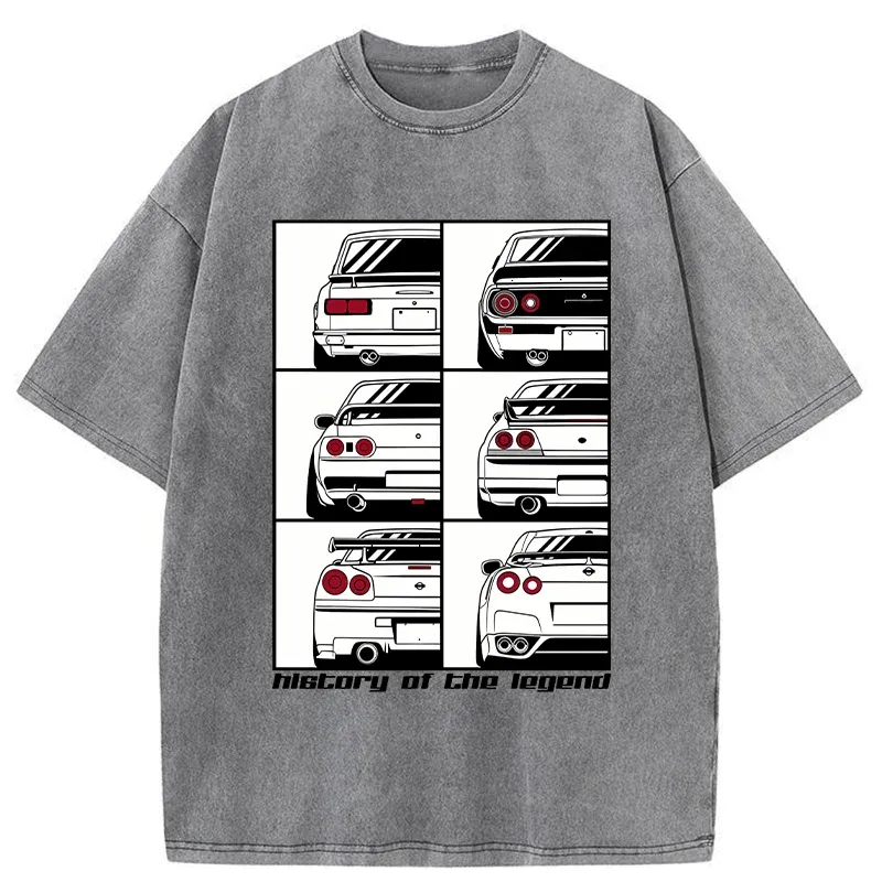 Tokyo-Tiger A Legendary Cars Washed T-Shirt
