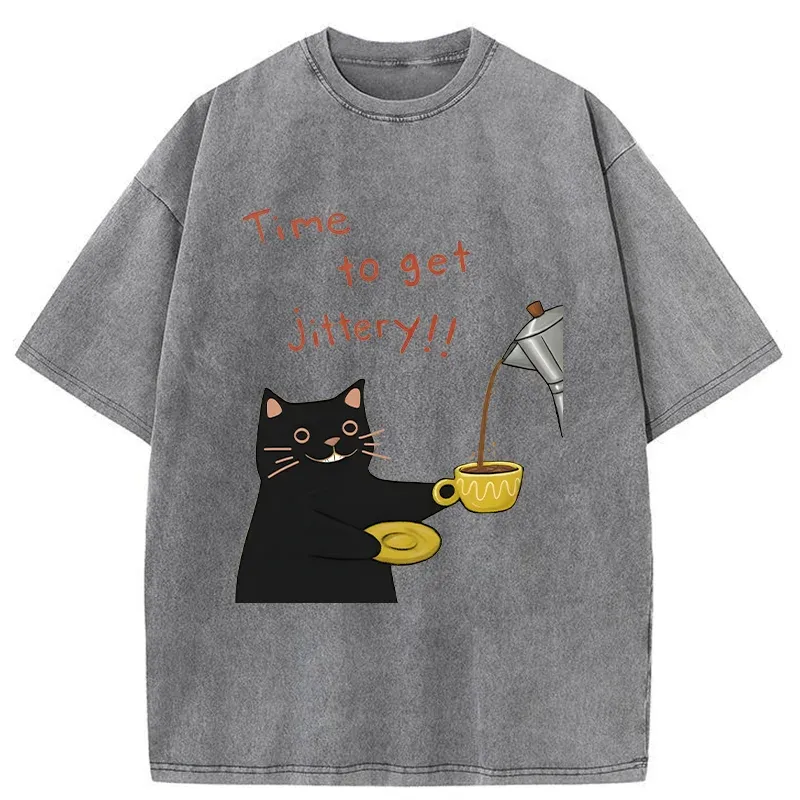 Tokyo-Tiger Time To Get Jittery Washed T-Shirt