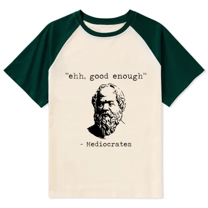 Tokyo-Tiger Mediocrates Meme Raglan T-shirt
