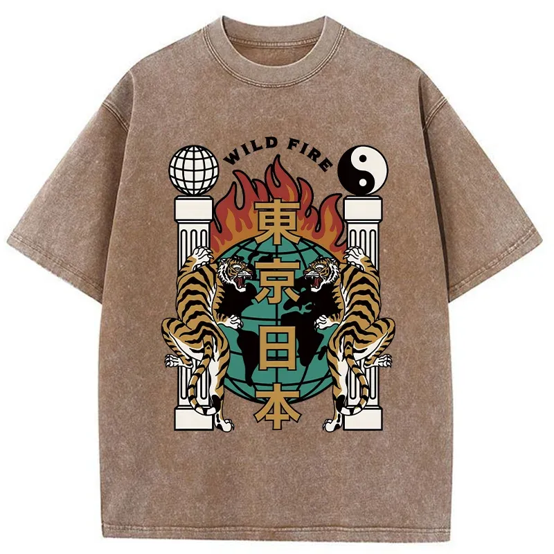 Tokyo-Tiger Rockbell Automail Japanese Washed T-Shirt Sale