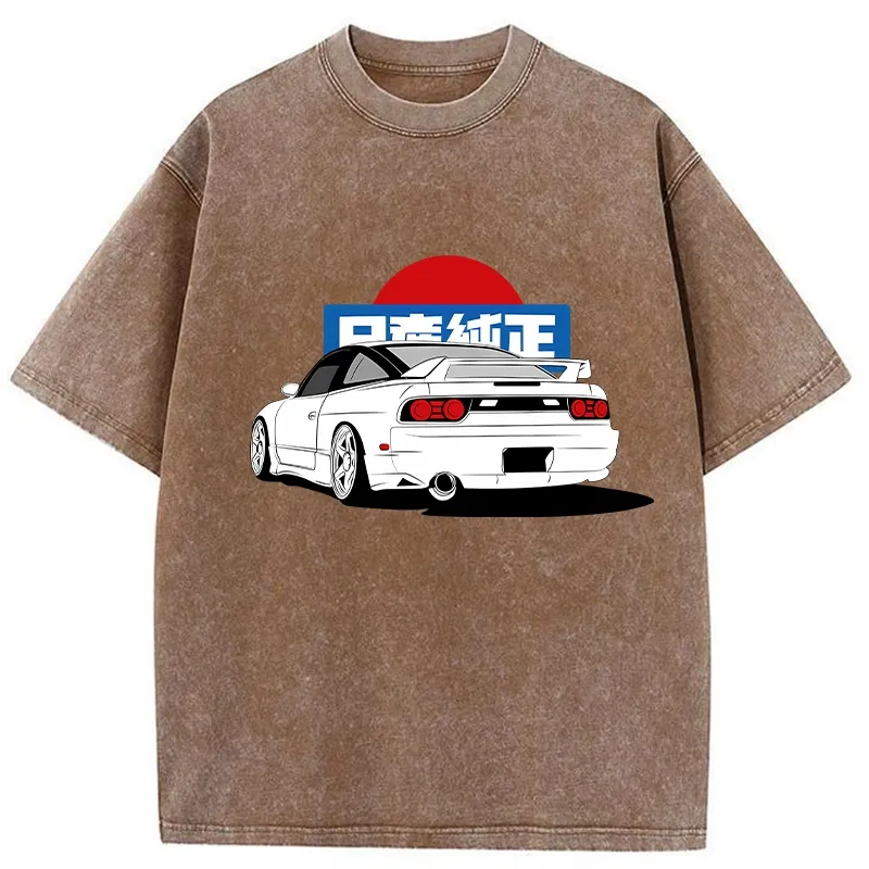 Tokyo-Tiger Sunset And Speed Washed T-Shirt