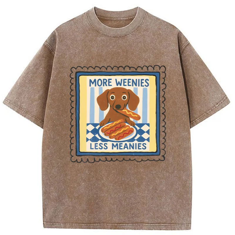 Tokyo-Tiger More Weenies Less Meanies Washed T-Shirt