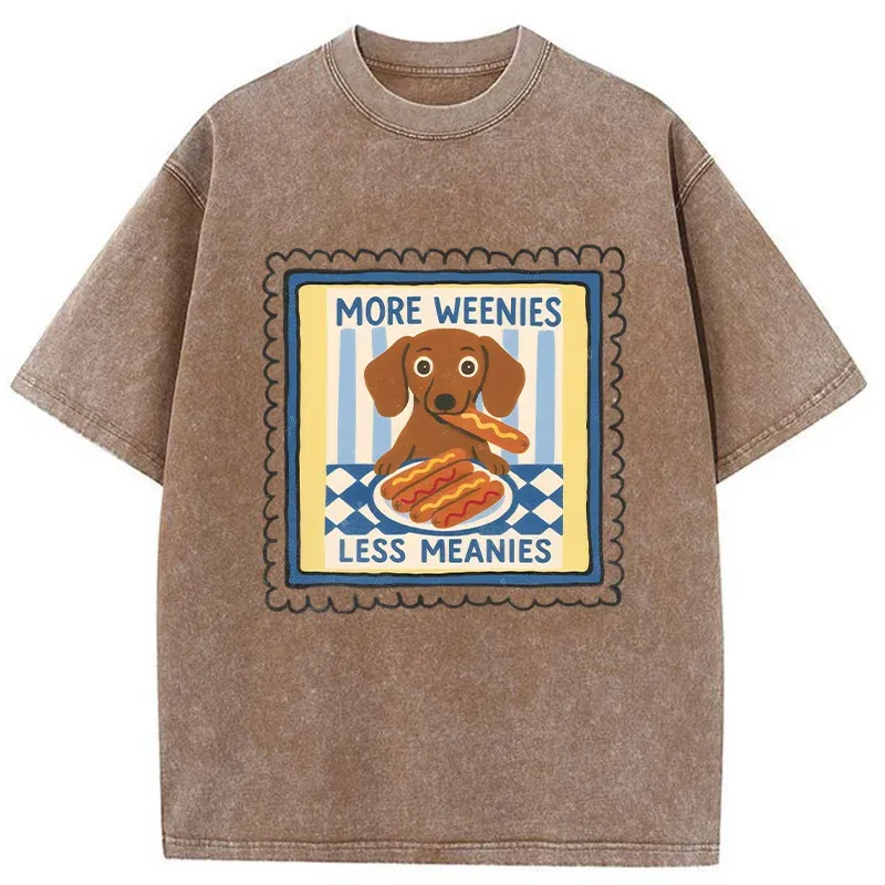 Tokyo-Tiger More Weenies Less Meanies Washed T-Shirt