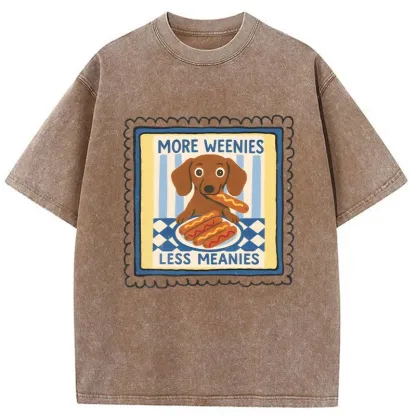 Tokyo-Tiger More Weenies Less Meanies Washed T-Shirt