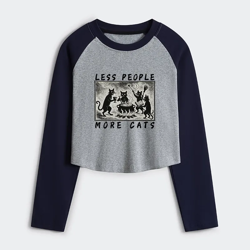 Tokyo-Tiger Cat Sacrifice Ceremony Women's Crop Raglan T-Shirt