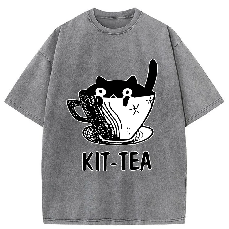 Tokyo-Tiger Kit-Tea Washed T-Shirt