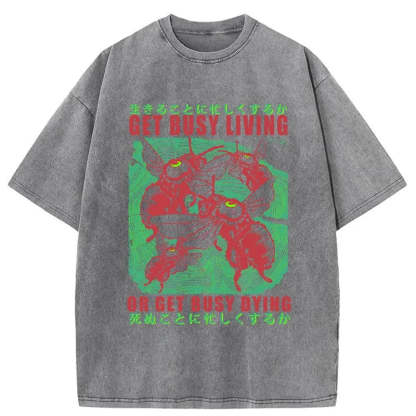 Tokyo-Tiger Busy Bee Japanese Washed T-Shirt