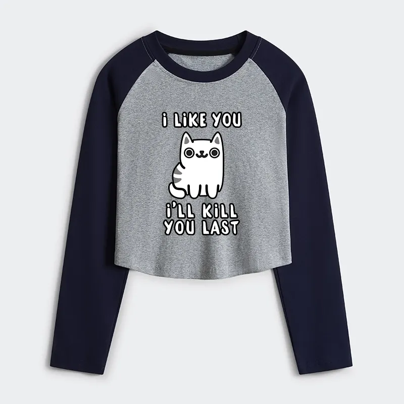 Tokyo-Tiger Cats And Humans Have A Love-hate Relationship Women's Crop Raglan T-Shirt