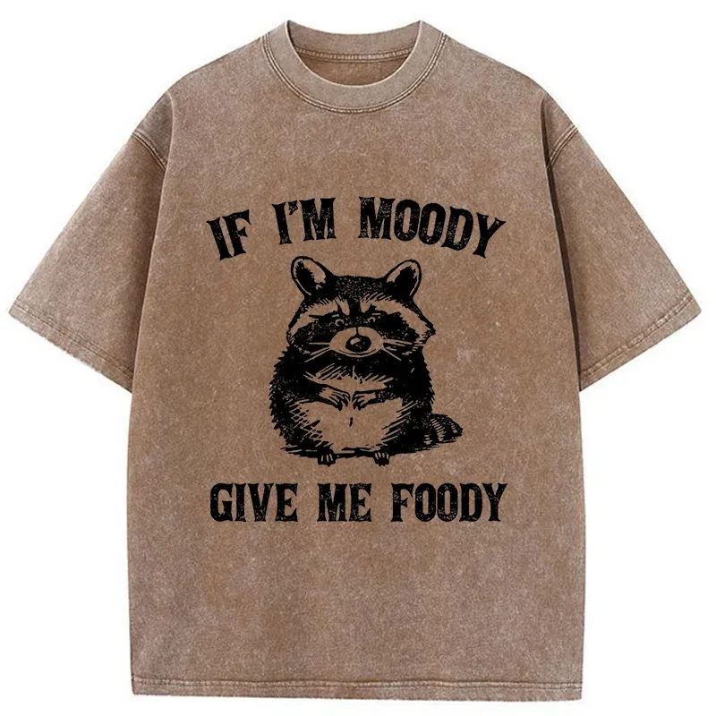 Tokyo-Tiger Eating Can Bring Happiness Washed T-Shirt