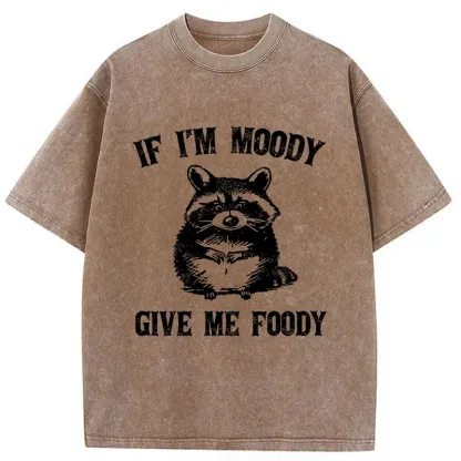 Tokyo-Tiger Eating Can Bring Happiness Washed T-Shirt