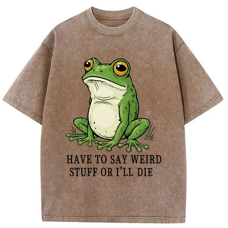 Tokyo-Tiger Strange Frog Washed T-Shirt
