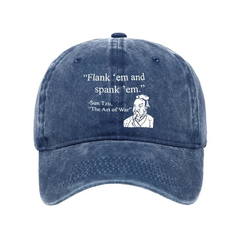 Tokyo-Tiger The Art Of War Funny Washed Cap