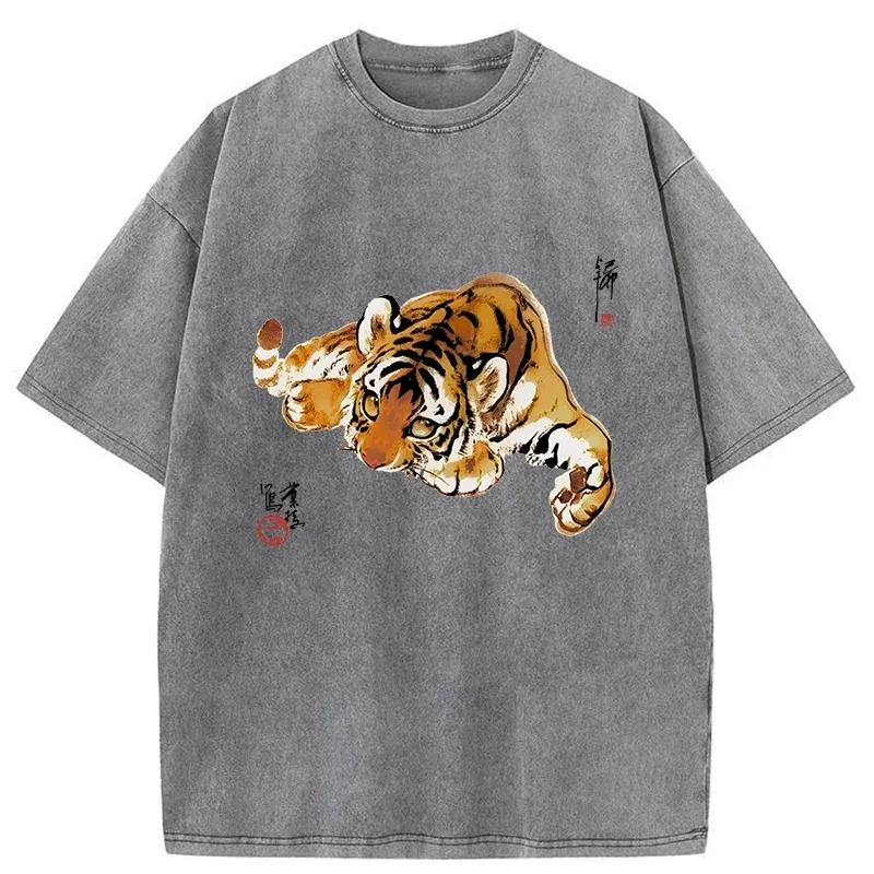 Tokyo-Tiger Tiger Cub Washed T-Shirt