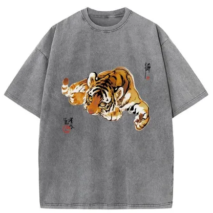 Tokyo-Tiger Tiger Cub Washed T-Shirt