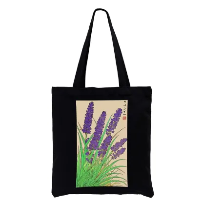 Tokyo-Tiger Japanese Lavender Tote Bag