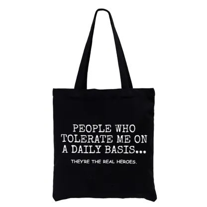 Tokyo-Tiger Anyone Who Puts Up With Me Is A Hero Tote Bag