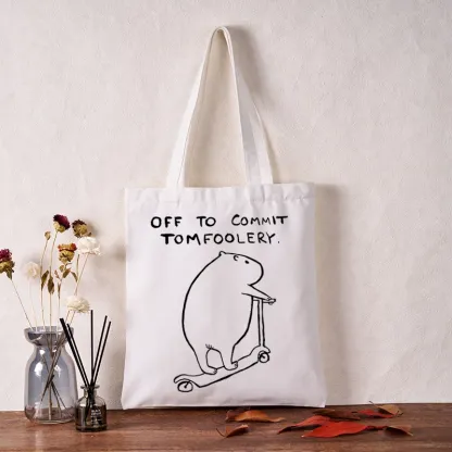 Tokyo-Tiger Capybara Is Ready To Do Something Bad Tote Bag