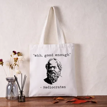 Tokyo-Tiger Mediocrates Meme Tote Bag