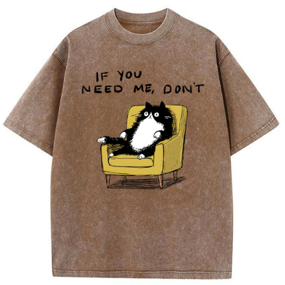 Tokyo-Tiger Unavailable Cat Washed T-Shirt