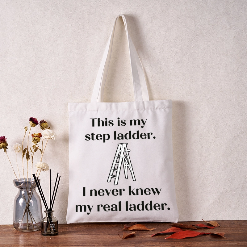 Tokyo-Tiger A Real Ladder Funny Tote Bag