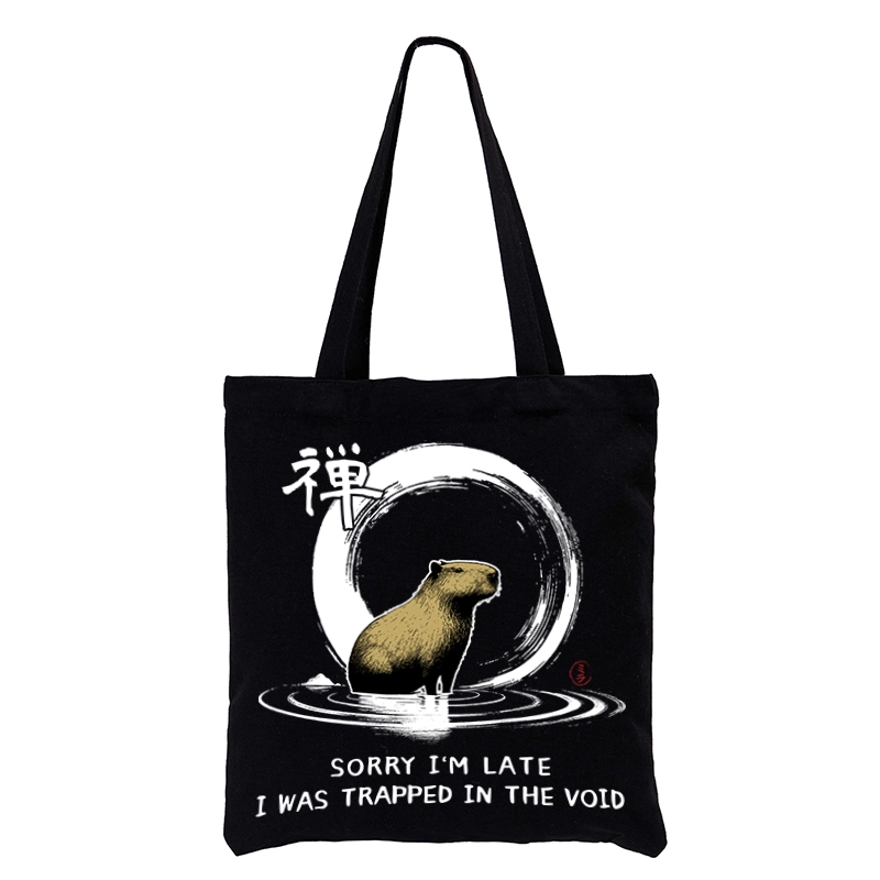 Tokyo-Tiger Zen Capybara Was Trapped In The Void Tote Bag