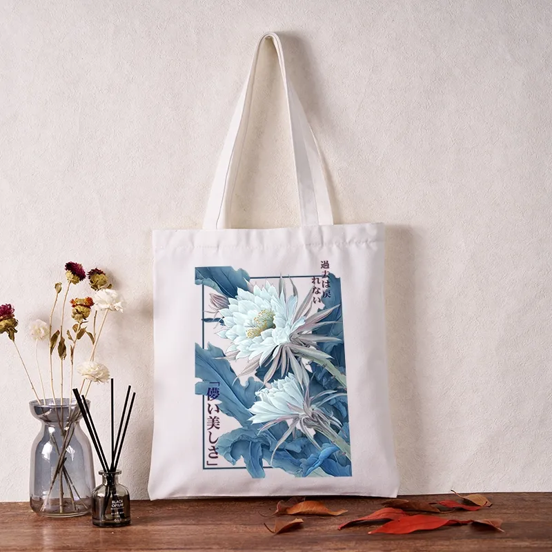 Tokyo-Tiger Vintage Epiphyllum-Short-lived beauty Poster Tote Bag