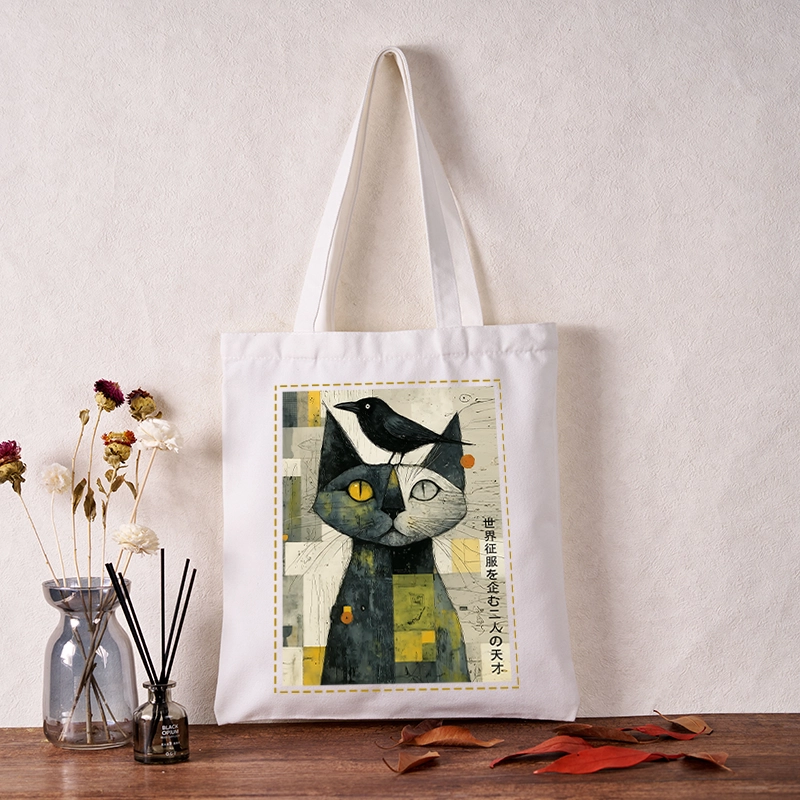 Tokyo-Tiger The Cat And The Crow Are Planning To Rule The World Tote Bag