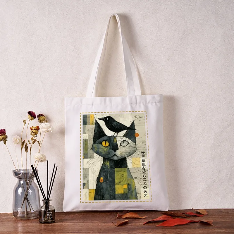 Tokyo-Tiger The Cat And The Crow Are Planning To Rule The World Tote Bag