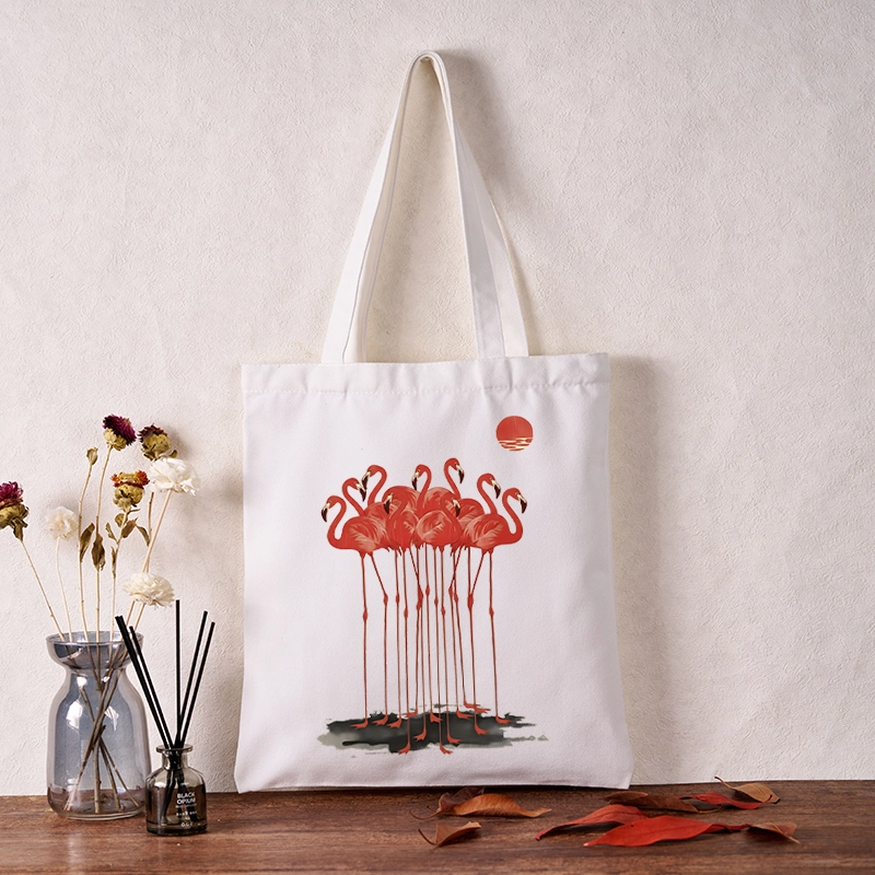 Tokyo-Tiger Flamingos at Dusk Tote Bag