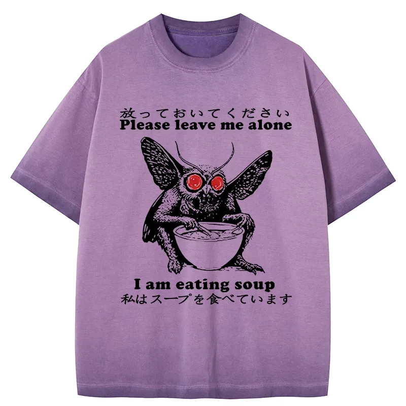 Tokyo-Tiger Don't Bother The Mothman Gradient Washed T-Shirt