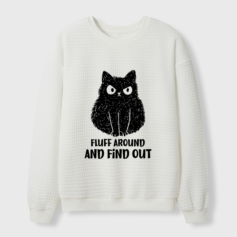 Tokyo-Tiger Consequences Of Fooling Around Waffle Sweatshirt