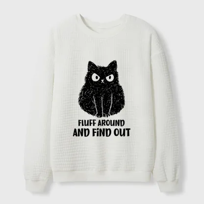 Tokyo-Tiger Consequences Of Fooling Around Waffle Sweatshirt