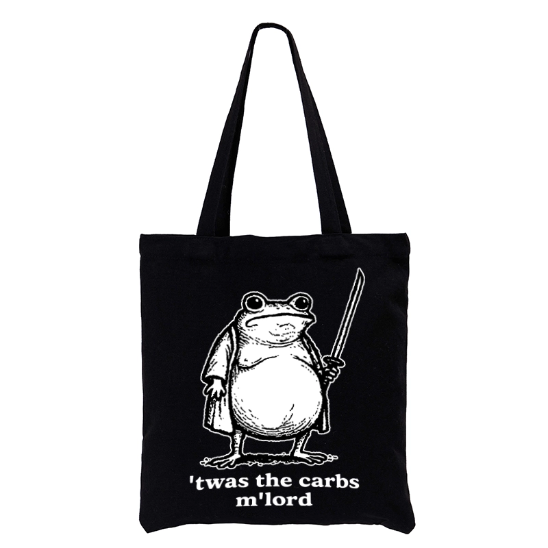 Tokyo-Tiger Funny Fat Samurai Frog Tote Bag