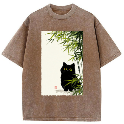 Tokyo-Tiger Quiet Observer Washed T-Shirt
