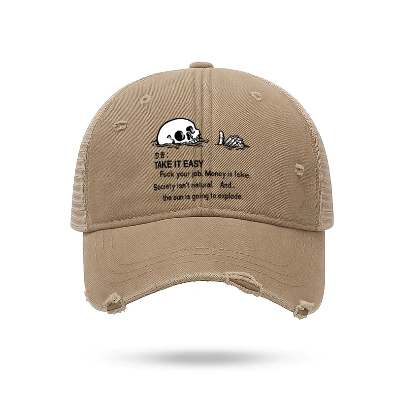 Tokyo-Tiger Skeleton Ridicule Trucker Cap