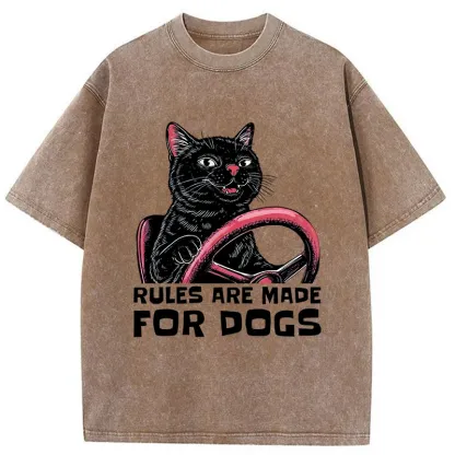 Tokyo-Tiger Cat Driving A Car Washed T-Shirt