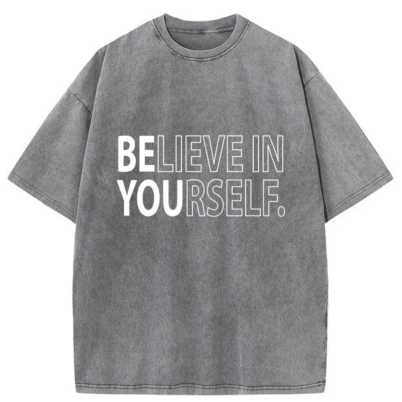 Tokyo-Tiger Motivational Quotes Washed T-Shirt
