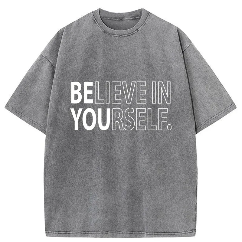 Tokyo-Tiger Motivational Quotes Washed T-Shirt