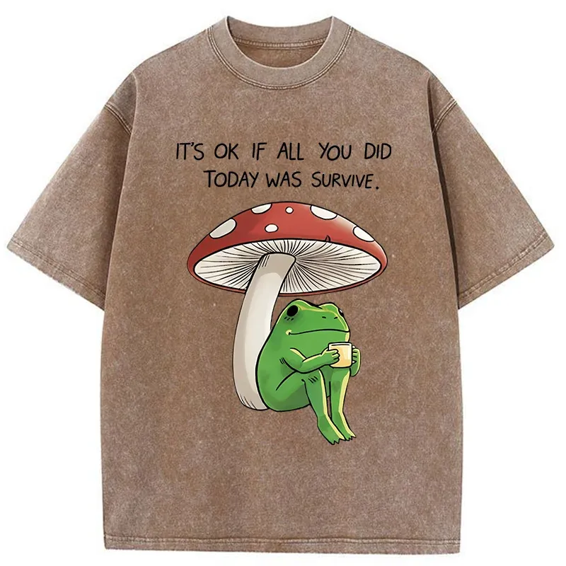 Tokyo-Tiger Frog That Is Indifferent To Everything Washed T-Shirt
