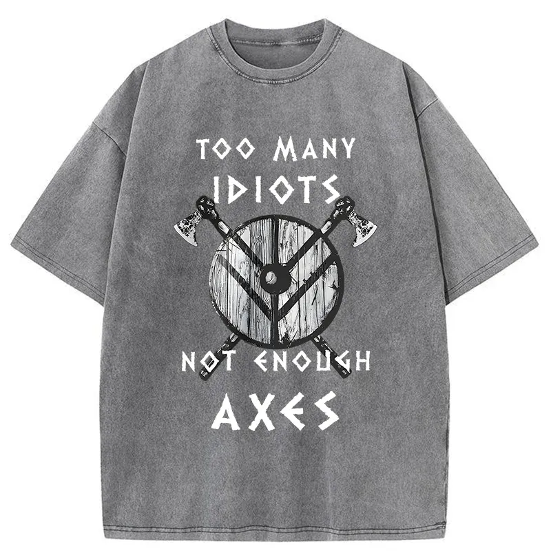 Tokyo-Tiger Viking Quotes Meme Washed T-Shirt