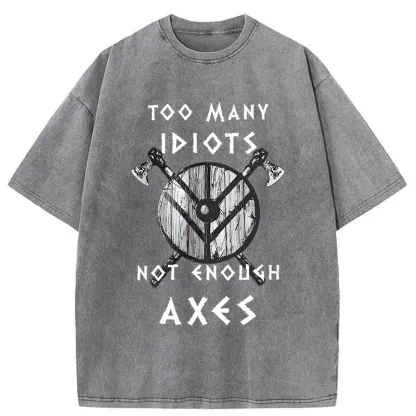 Tokyo-Tiger Viking Quotes Meme Washed T-Shirt