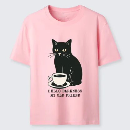 Tokyo-Tiger Black Cat Drinking Coffee Classic T-Shirt